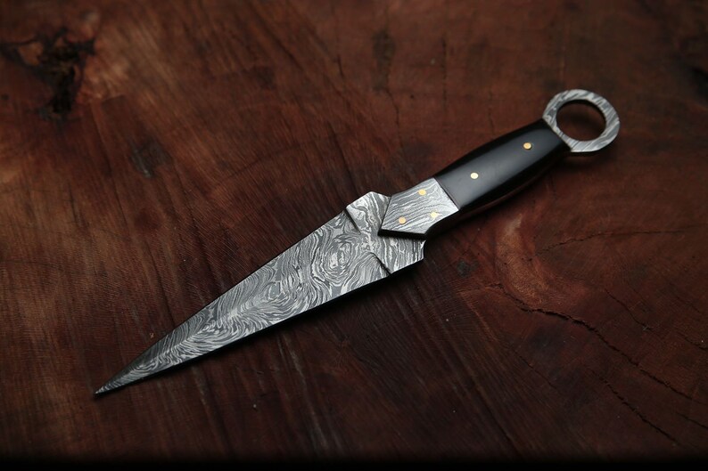 VIKING KUNAI Throwing Knife, Handmade Damascus Balanced Knife, Best Throwing Knife Wurfmesser