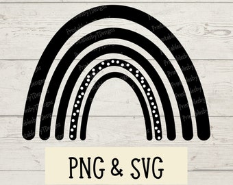 Regenbogen PNG, SVG Plotterdatei, Regenbogen svg, Regenbogen Clipart, Regenbogen Blanko, Grafikdesign, Cricut, Canva, direkter Download
