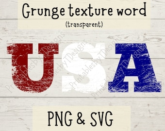 USA png, USA text design, distressed svg, grunge svg, USA svg, United States of America clipart, America word art, 4th of July svg, Cricut