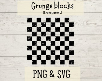 Grunge Blöcke PNG, Schachbrett SVG, beunruhigter Hintergrund SVG, Grunge Texturen svg, Textur Clipart, beunruhigte Überlagerung SVG, Cricut, Canva