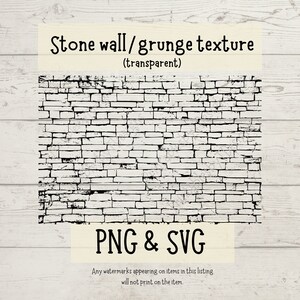 Steinwand Textur PNG, Steinwand SVG Schnittdatei, Grunge Texture, Textur Clipart, Textur Png, Cricut, Canva, sofortiger Download