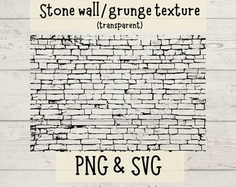 Stone wall texture PNG, stone wall SVG cut file, grunge texture, texture clipart, texture png, Cricut, Canva, instant download