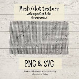 Mesh textuur PNG, noodlijdende achtergrond SVG, grunge textuur svg, stip textuur, textuur achtergrond SVG, Cricut, Canva, instant