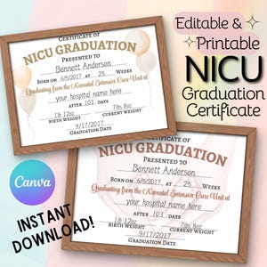 NICU Graduation Certificate