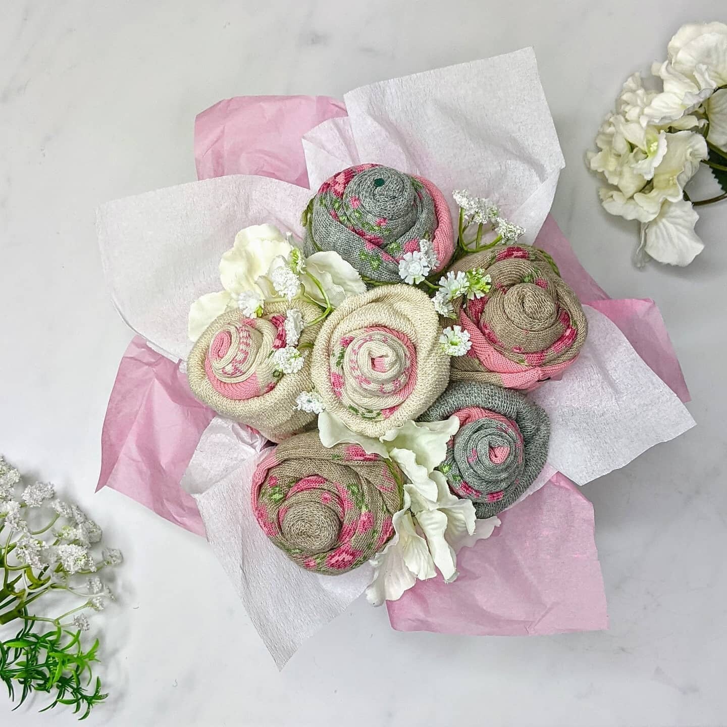 Female adult sock bouquet Etsy