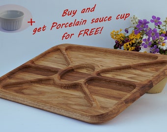 Serving Board Oak, Cheese plate, Large Serving Tray for Snacks. Christmas Gifts. Free Personalisation.