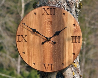 Wall Clock Roman, EWod Wooden Wall Clocks, Personalised Wall Clock, Custom Made Wall Clock. Wood gifts