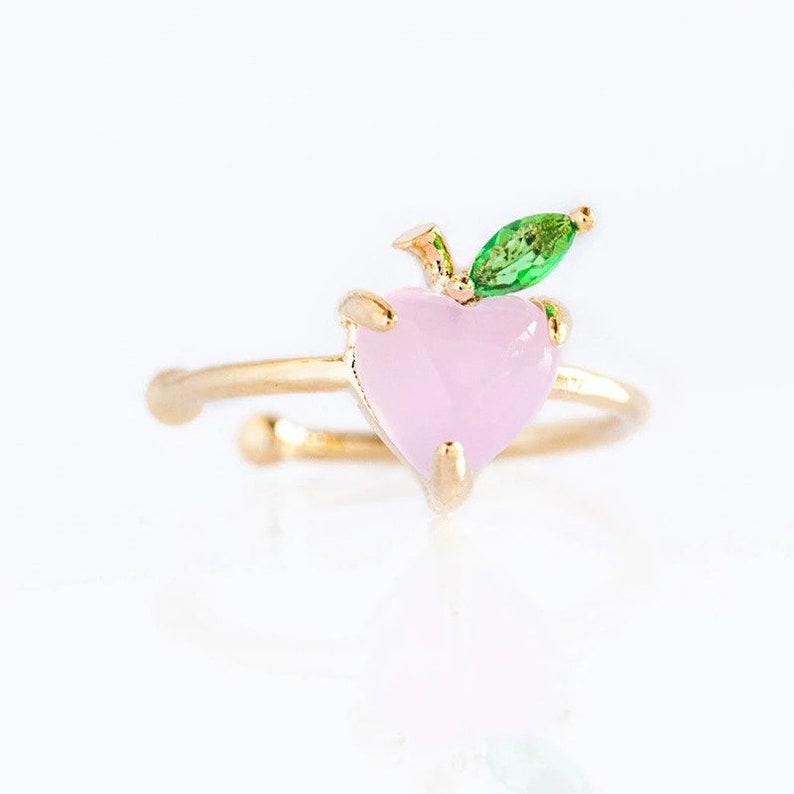 korean fruit earrings crystal fruit earrings cute kpop fruit earrings kawaii cherry cuffs cherry ear cuff cute cuffs jewel earrings