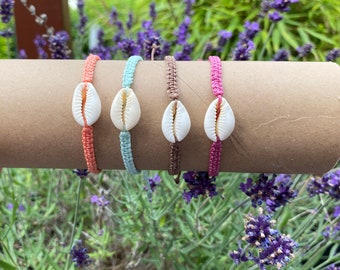 Makramee Armband/ Fußkettchen // Muschelarmband/ Muschelfußkettchen// Armband/Fußkettchen Sommer // Urlaub // Festival