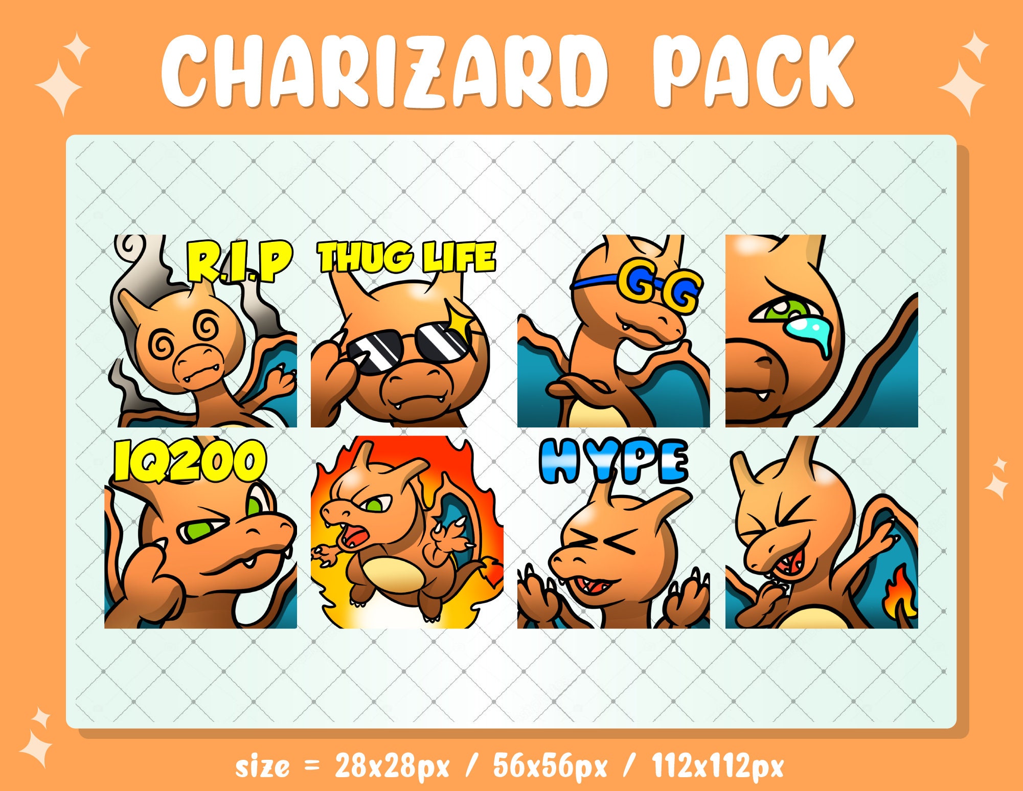 Shiny Charmander Badges Perfect for Twitch Discord or  