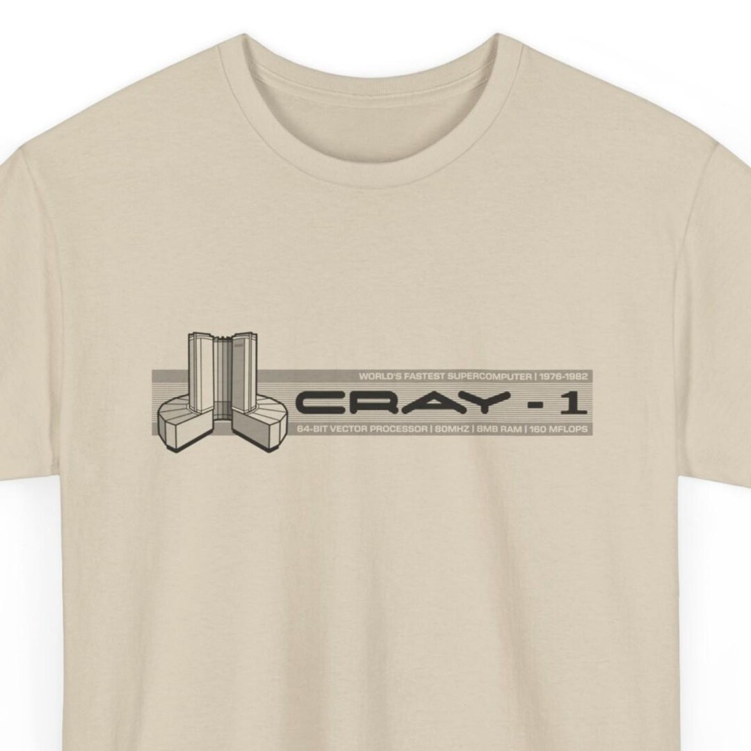 Cray Computer Logo Cray-1 Supercomputer Logo Tee | Retro Tech Computer Science Shirt - Etsy