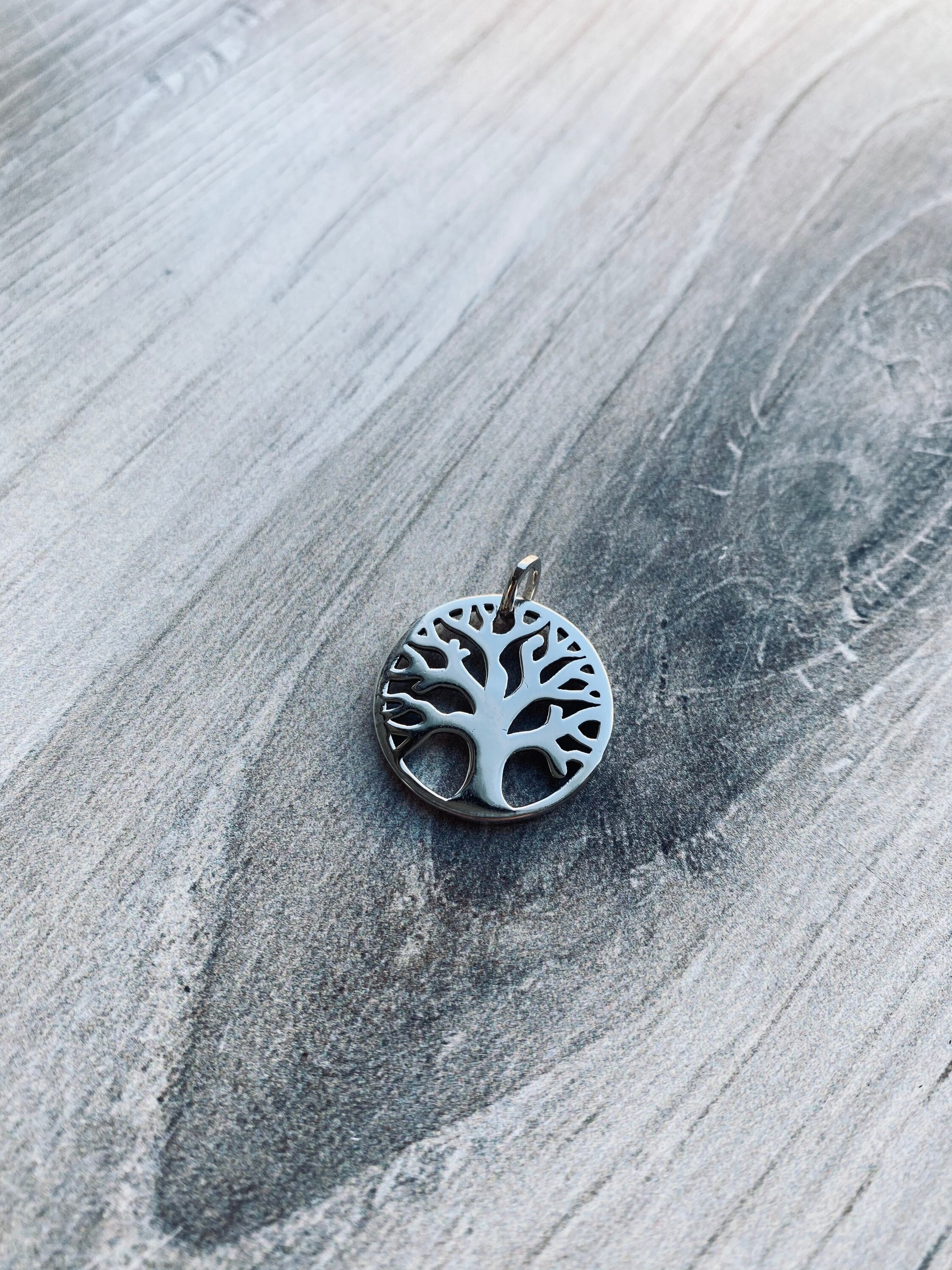 Colgante de árbol de plata de la vida Etsy