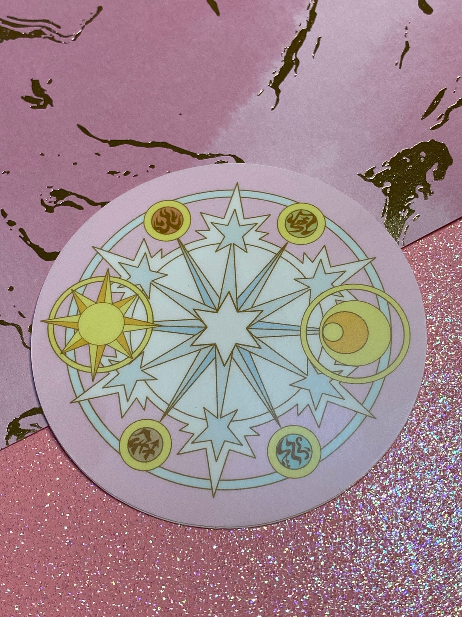 Cardcaptor Sakura Magic Circle Inspired 3-Inch Vinyl Sticker | Etsy