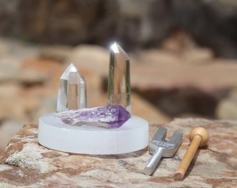 Crystal Resonator 4096 Hz - Vibration Crystals - Professionally Tuned .25 Hz - Angel Tuner, Gemstone Points, Crystal Vibration Kit