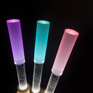 Pastel Acrylic Striker -  Lights up for Sound Baths and Performances - Select a Color to Match Your Singing Bowl!