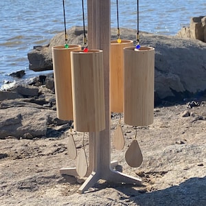 Melody Chimes 4pc Set - Played By The Wind All Elements Included Earth, Air, Water, Fire - Windbell, Sound Vibration
