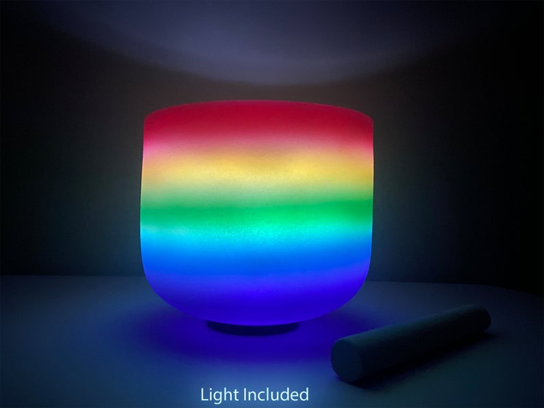 528 Hz Rainbow 8 Crystal Singing Bowl and 174 Hz Solfeggio Etsy