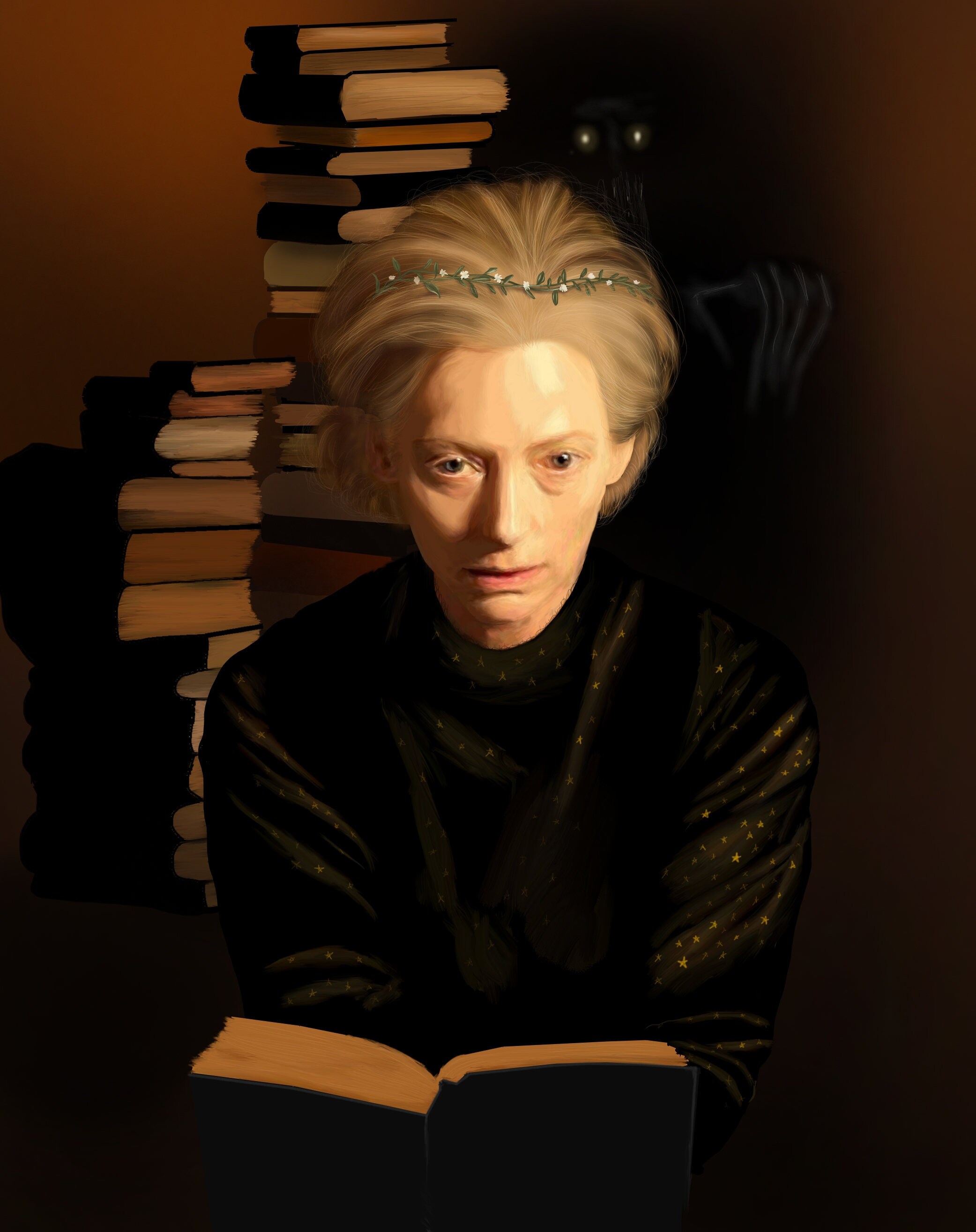 Tilda Swinton Only Lovers Left Alive Creepy Horror Fan Art Etsy