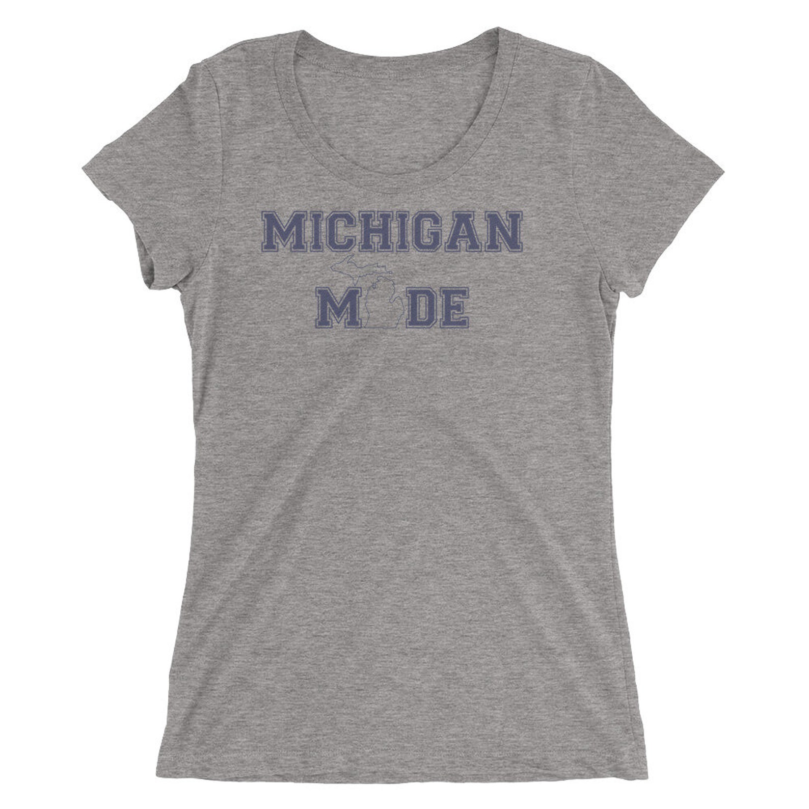 Michigan Tshirt for Women Michigan Made State of Michigan Etsy