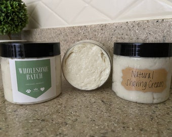 Homemade Natural Shaving Cream | Vegan | Unscented