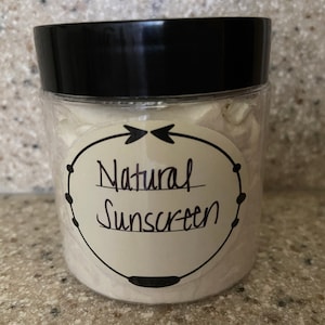 Natural Homemade Sunscreen Lotion | Vegan