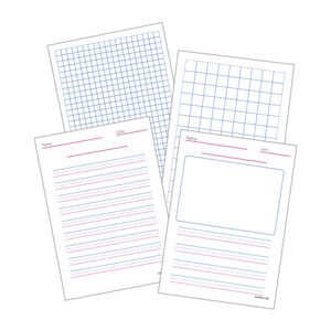 Lined paper- handwriting practice- learning to write - school paper - learn to write