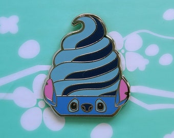 Blue Whip Pin, Dole Whip Pin, Stitch Disney Character, Lilo and Stitch, Experiment 626, Disney Fantasy Pin, Enamel Pin, Hat Pin Accessory