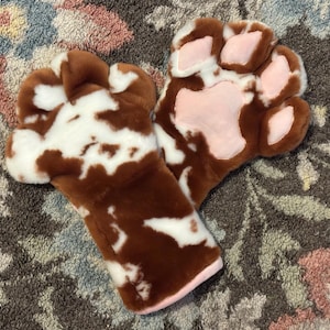 Cow Print Fursuit Paws