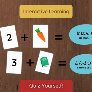 Counting in Japanese Flashcards - (japanese Study, Japanese Education ...