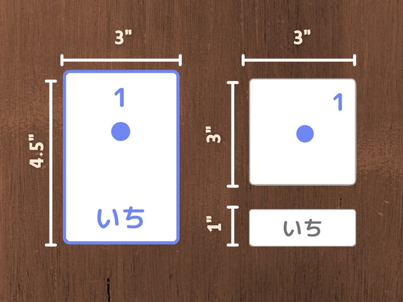 Japanese Numbers Flash Cards Montessori Cards japanese Etsy