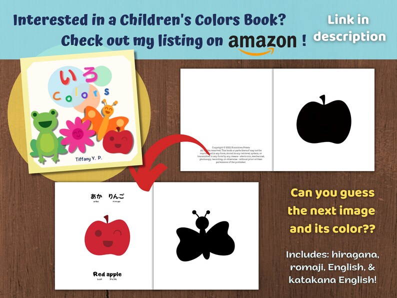 Japanese Color Flash Cards Montessori Cards japanese Study Etsy