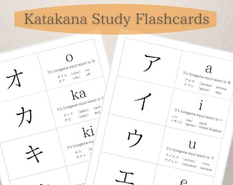 Katagana Etsy