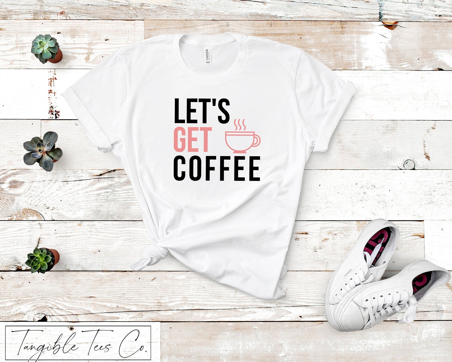 Let's Get Coffee Shirt Coffee Lover Gift Coffee Cup Etsy