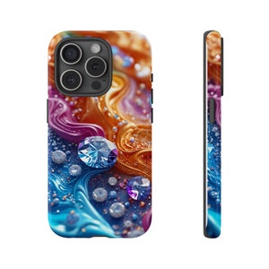 Sparkly Jewel-Inspired Phone Case | Heavy-Duty iPhone & Samsung Cover | Trendy Bling