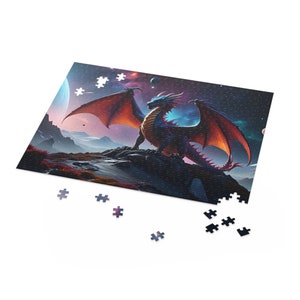 Mystical Dragon Jigsaw Puzzle (120, 252, 500-Piece) Adult Puzzles Beautiful Gift Puzzle 500 Piece
