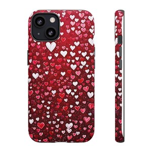 Heart Pattern Phone Case | iPhone 16 Case | iPhone 15 Case | Galaxy S23 Case | Pixel 6 Case