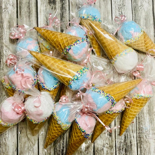 Cotton Candy Ice Cream Party Favors Etsy
