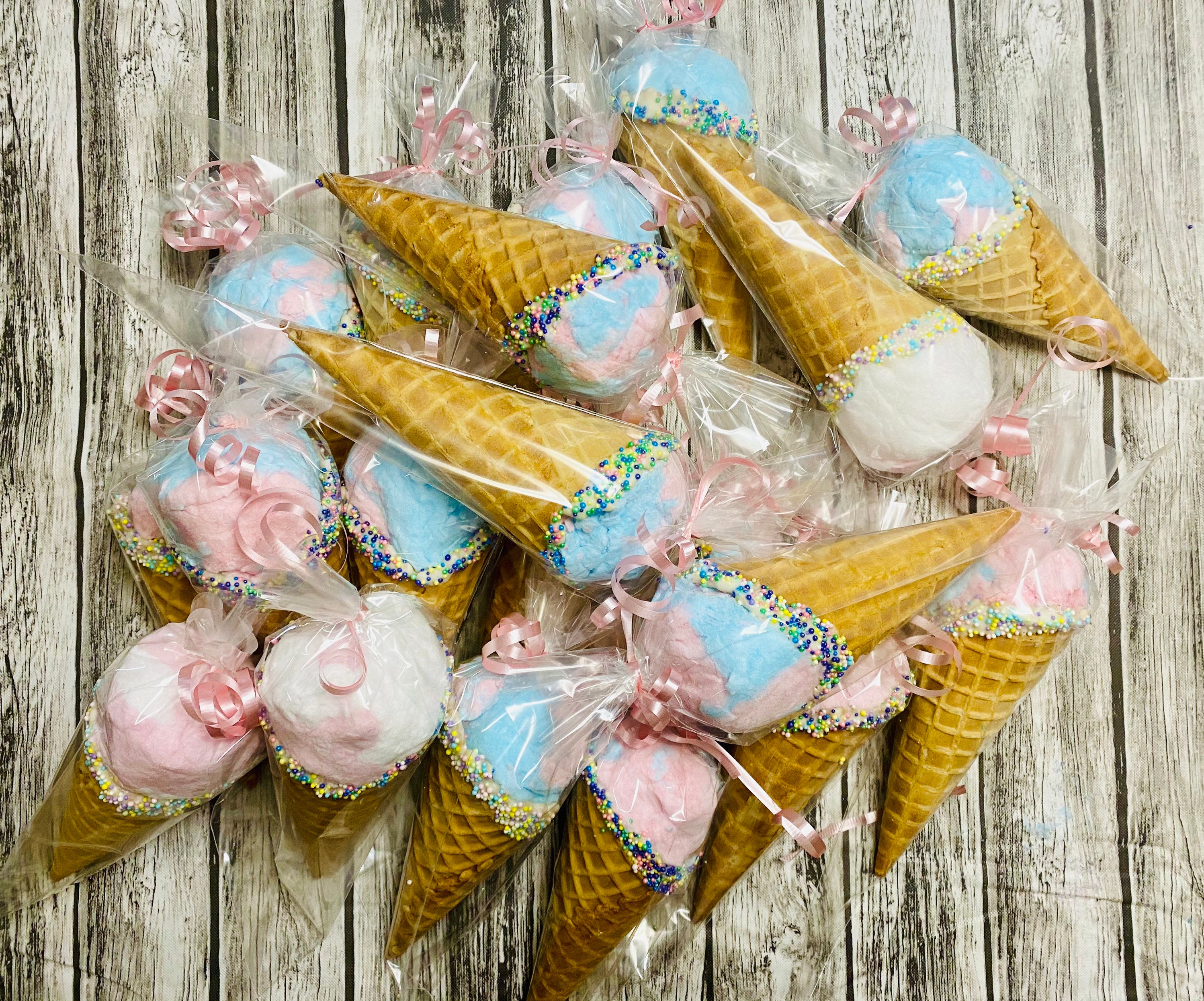 Cotton Candy Ice Cream Party Favors Etsy