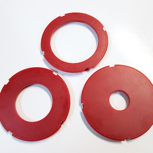 Juego de anillos de inserción para mesa de fresadora de 97 mm de diámetro exterior. Compatible con Sears, Craftsman, Ryobi y Bosch. Juego de 3. Mida la abertura de su mesa antes de realizar su pedido.