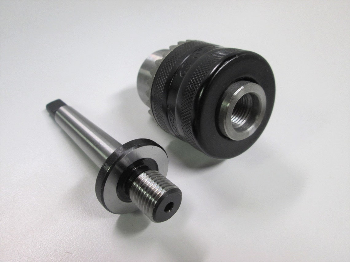 Jacobs 1/2 Drill Chuck Wood Lathe Accessory MT1 Morse Taper Arbor