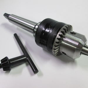 Jacobs 1/2" Drill Chuck Wood Lathe Accessory MT2 Morse Taper Arbor Adapter