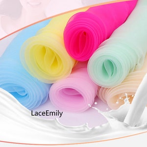 Silky Sheer Organza Tulle Fabric: 38 Colors, Wedding & Bridal Veil