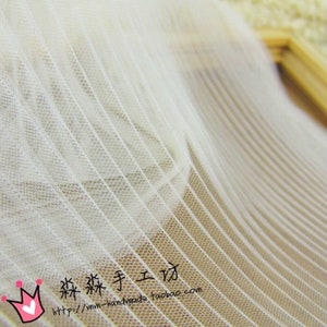 Ivory Lace Fabric well drape soft Tulle fabric For Girl Dress, baby dress, Tutu Dress, Wedding lace 1 yards