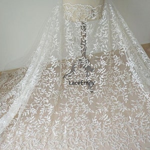 Delicate Leaf Fine Guipure Lace Trim Embroidered Leaf Tulle -  Norway