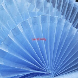 7 Farben Plissee Spitze Stoff gekräuselte steife Mesh Tüll Stoff für Mädchen Kleid Tutu Kleid Brautkleid, Designer Styling Fabrics