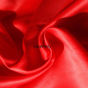 Thick Matte Satin fabric Ivory Satin fabric For Girl Dress, Wedding Background, Wedding dress, bridal dress 59" width image 6