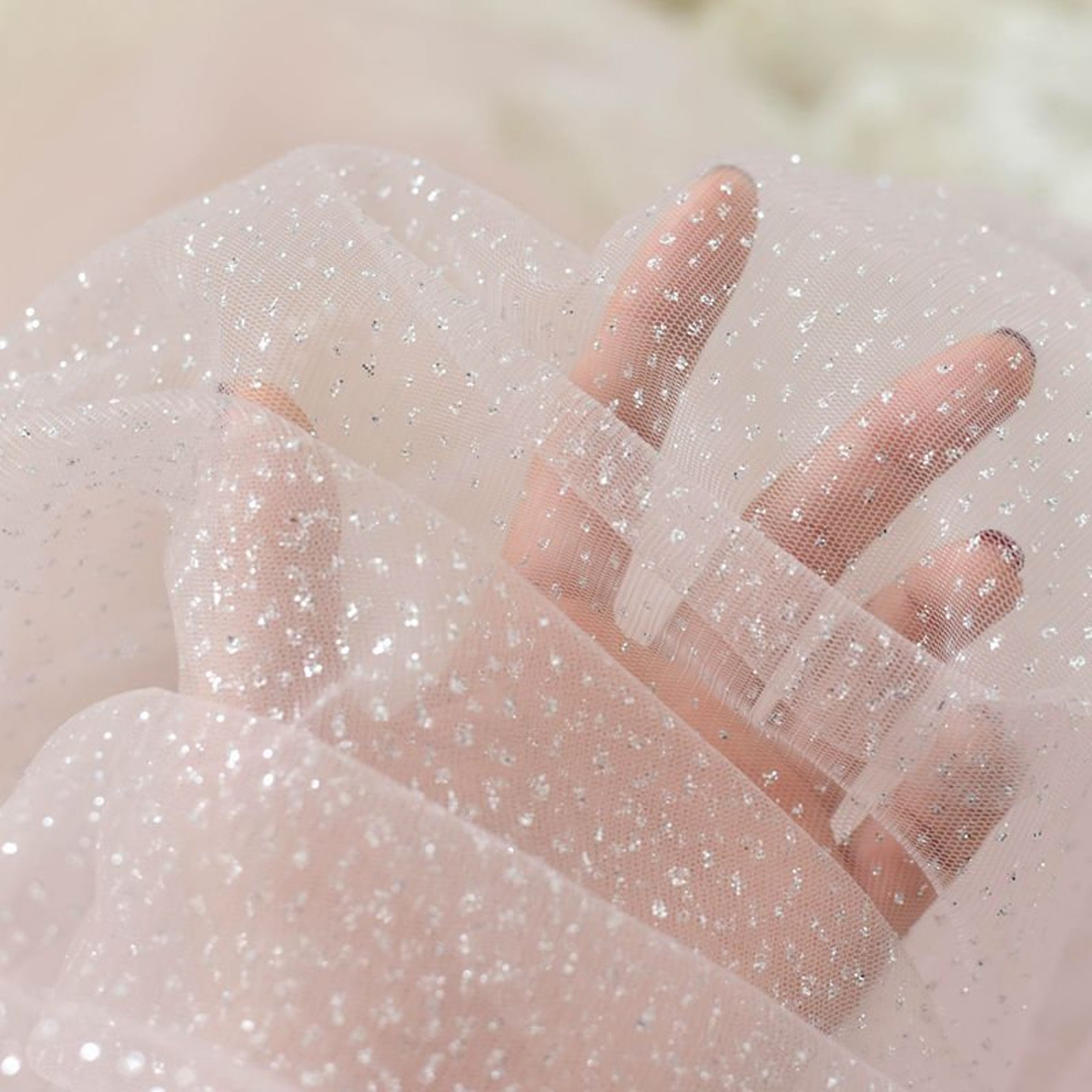8 Colors Glitter Silver Lace Fabric Sequin Glitter Soft Tulle Etsy