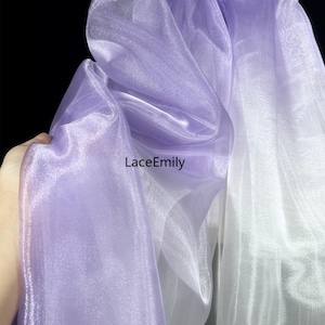 9 Farben Schöne Farbverlauf Organza Stoff rosa Organza Tüll Stoff Für Mädchen Kleid Tutu Kleid Hochzeitskleid