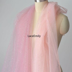 12 Colors glitter lace fabric sequin soft tulle Fabric For Baby Tutu Dress, Gowns, Wedding Veil, prom dresses 1 yards