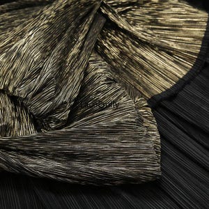 20 Colors Shiny Pleated fabric Black Ruffled Fabric, for Stage Costume Dress Stage Decoration Wedding Decor Prom dress, 1 yards 59" width 8#